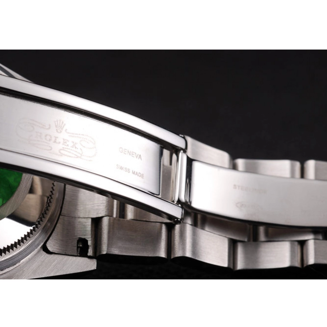 MiroTime 0806 Rolex Datejust Stainless Steel Silver Flowers Dial Diamond Plated rl305